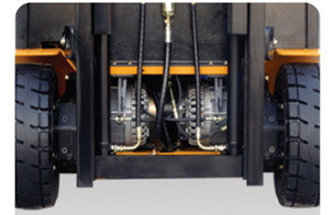 J系列1.3-2吨三支点前驱（后双轮）电动叉车